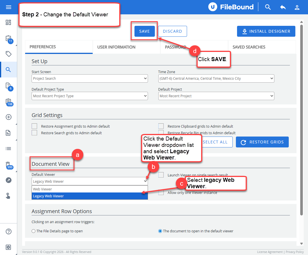 Filebound Log In How to Change Your Default FileBound Viewer to the Legacy Web Viewer?