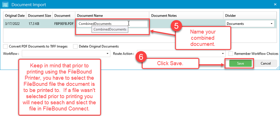 How To Combine Documents Using FileBound Connect